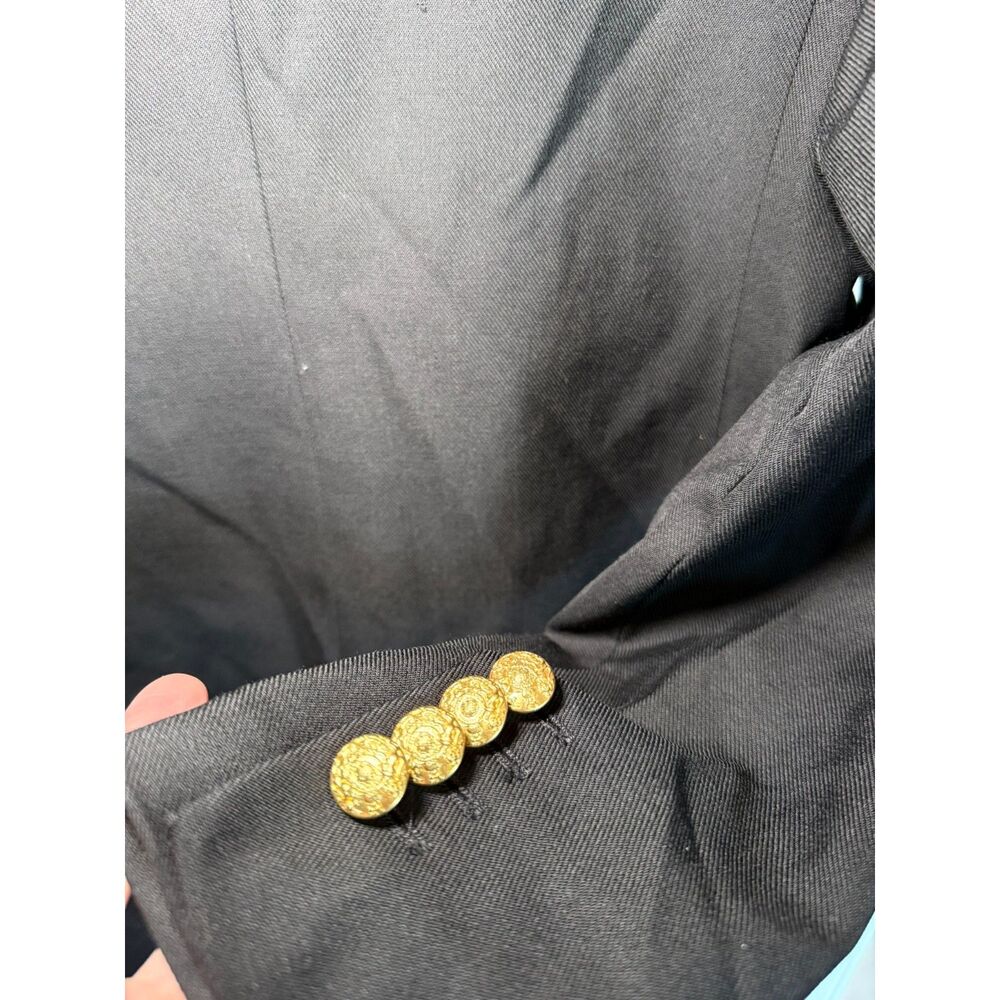 Banana Republic NWT Black Double Breasted Captain Blazer Military Preppy Chic - Picture 5 of 7